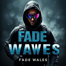 An intense and visually striking cover for 'FADE WAVES