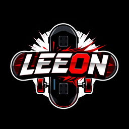 A vibrant logo for an empire named 'León', designed in a bold gamer style