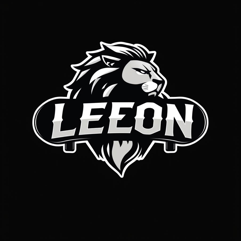 A striking logo for an empire named 'León', designed in a bold gamer style