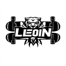 A striking logo for an empire named 'León', designed in a bold gamer style