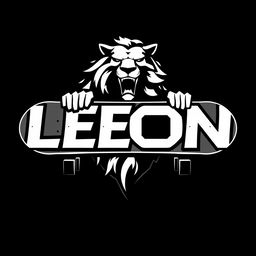 A striking logo for an empire named 'León', designed in a bold gamer style