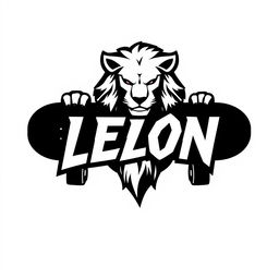 A striking logo for an empire named 'León', designed in a bold gamer style