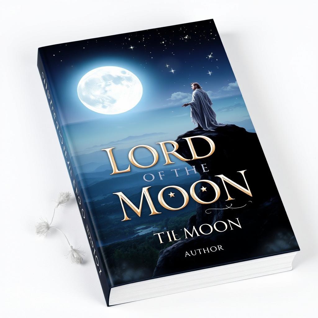 A captivating book cover for 'LORD OF THE MOON