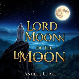 A captivating book cover for 'LORD OF THE MOON