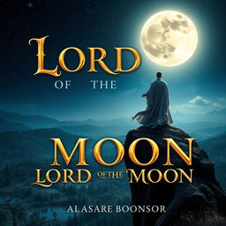 A captivating book cover for 'LORD OF THE MOON