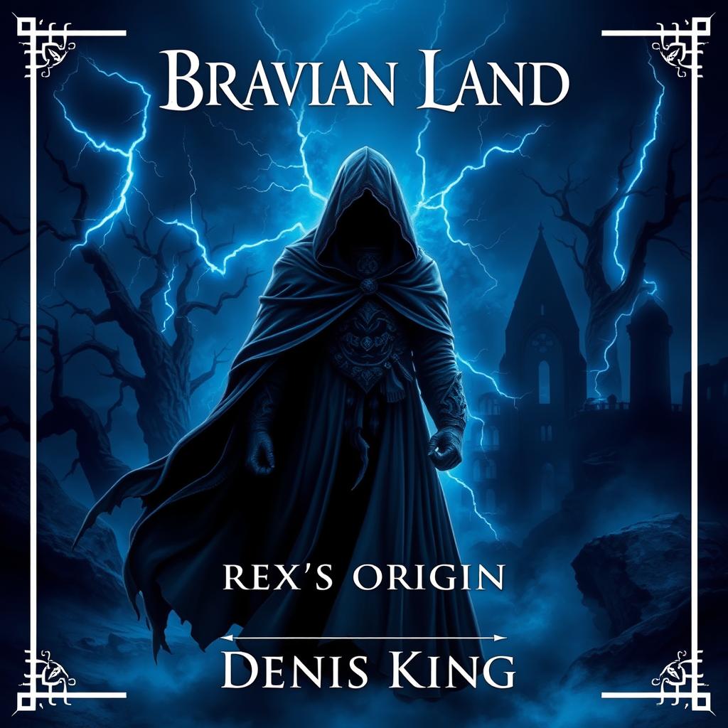 A captivating book cover for 'BRAVIAN LAND' by Denis King