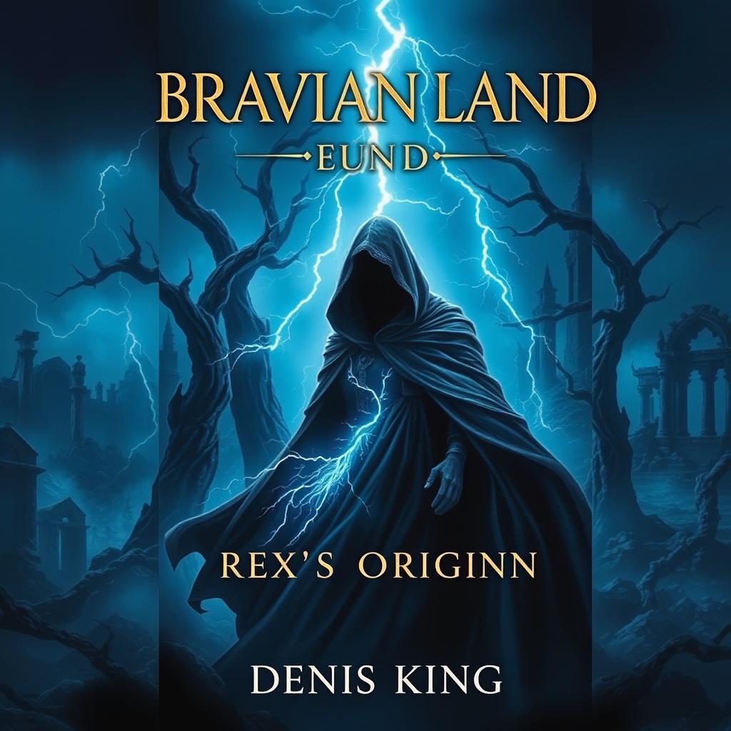 A captivating book cover for 'BRAVIAN LAND' by Denis King