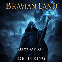 A mesmerizing book cover for 'BRAVIAN LAND' by Denis King