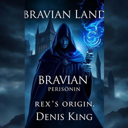 A mesmerizing book cover for 'BRAVIAN LAND' by Denis King