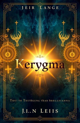 A captivating book cover design for a fictional work titled 'Kerygma' with the subtitle 'Thuthlung thar hrilhfiahna'