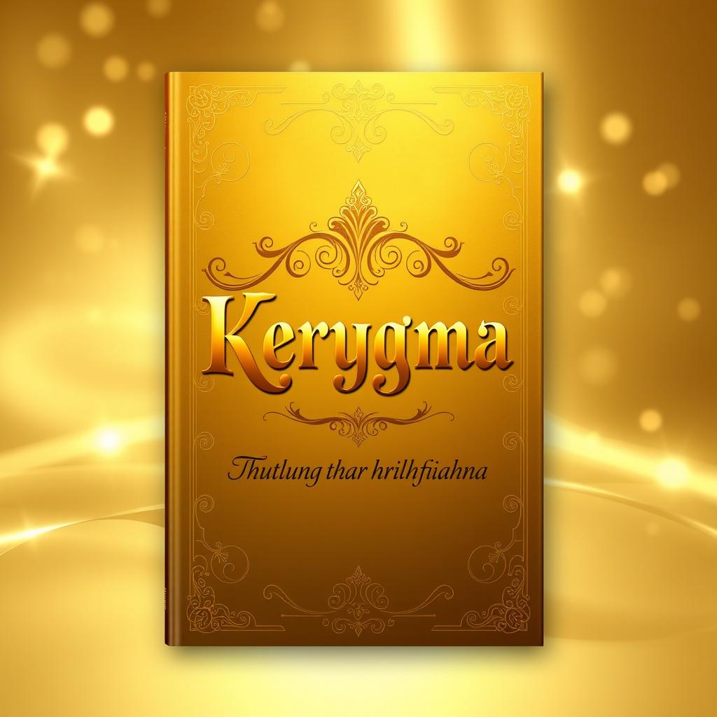 A stunning and original book cover design for 'Kerygma' with the subtitle 'Thuthlung thar hrilhfiahna'