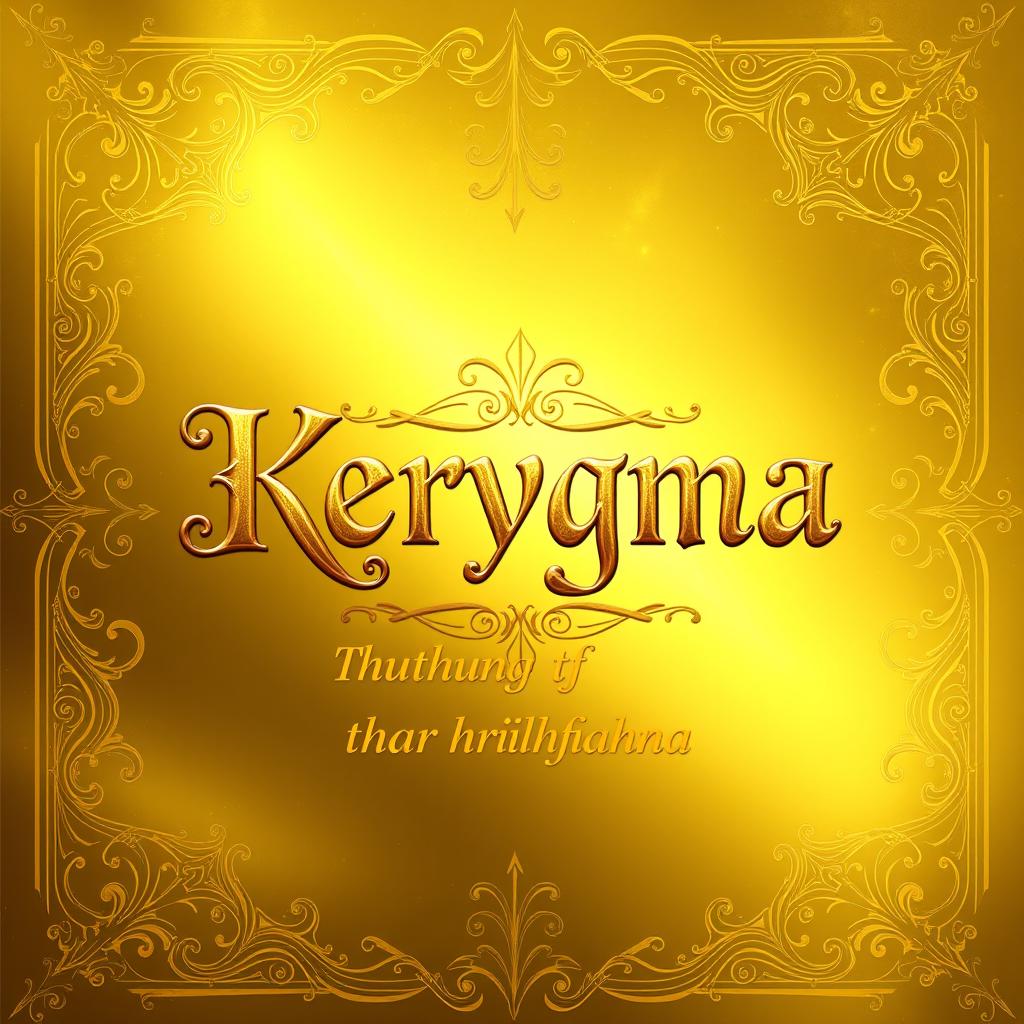 A stunning and original book cover design for 'Kerygma' with the subtitle 'Thuthlung thar hrilhfiahna'