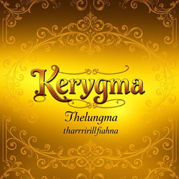 A stunning and original book cover design for 'Kerygma' with the subtitle 'Thuthlung thar hrilhfiahna'