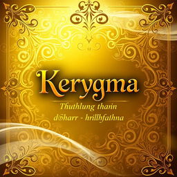 A stunning and original book cover design for 'Kerygma' with the subtitle 'Thuthlung thar hrilhfiahna'