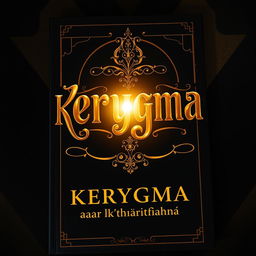 A striking and original book cover design for 'Kerygma' featuring the subtitle 'Thuthlung thar hrilhfiahna'