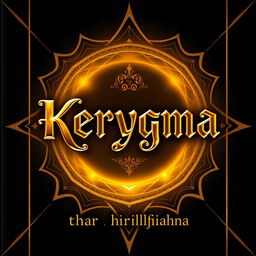 A striking and original book cover design for 'Kerygma' featuring the subtitle 'Thuthlung thar hrilhfiahna'