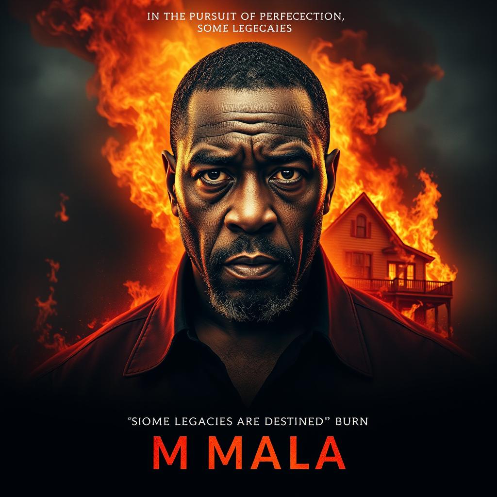 A powerful and dramatic movie poster for the film titled 'MMALA'