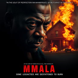 A powerful and dramatic movie poster for the film titled 'MMALA'