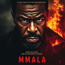 A powerful and dramatic movie poster for the film titled 'MMALA'