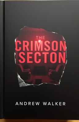 A book cover design featuring a black background