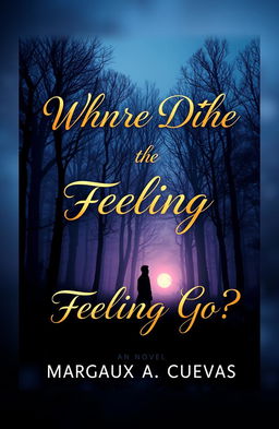 A captivating book cover design for a novel titled "Where Did the Feeling Go?" by Margaux A