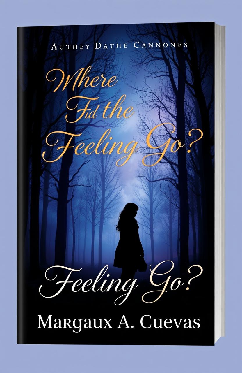 A captivating book cover design for a novel titled "Where Did the Feeling Go?" by Margaux A