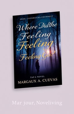 A captivating book cover design for a novel titled "Where Did the Feeling Go?" by Margaux A