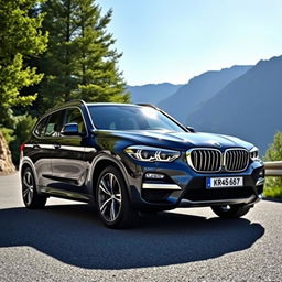 A sleek BMW xDrive40d, showcasing its luxurious and sporty design