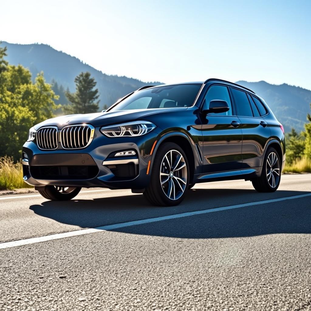 A sleek BMW xDrive40d, showcasing its luxurious and sporty design