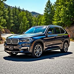 A sleek BMW xDrive40d, showcasing its luxurious and sporty design