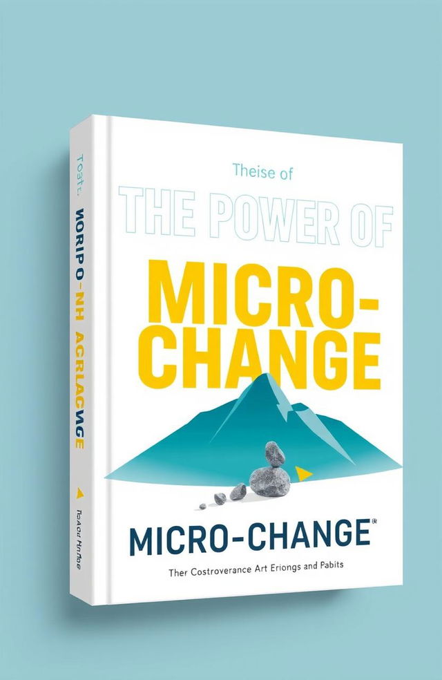 A book cover titled 'The Power of Micro-Change', featuring bold, modern typography