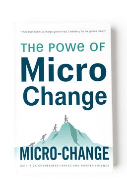 A book cover titled 'The Power of Micro-Change', featuring bold, modern typography