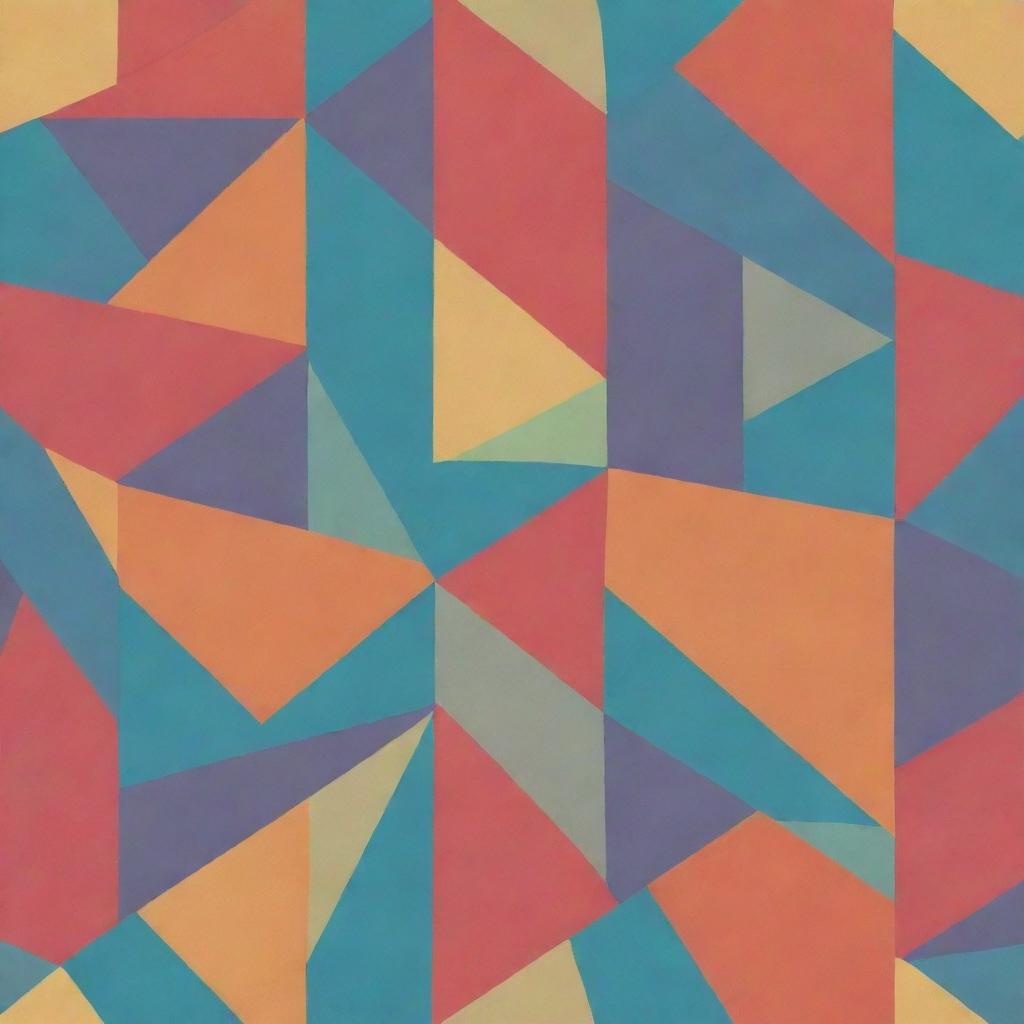 Create an image of tessellating quadrilaterals with varying shades of color for depth and pattern.