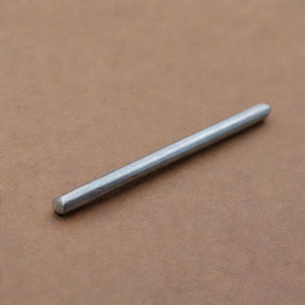 A shiny steel nail, perfect for fastening, intricately detailed with a sharp point and a flat head.