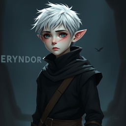 A low-height, agile half-elf named Eryndor, standing at around 1