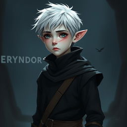 A low-height, agile half-elf named Eryndor, standing at around 1