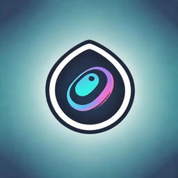 Design a unique and striking gaming logo suitable for a Steam profile. It should have vivid colors with a futuristic theme, embodying an exciting and enticing ambiance.