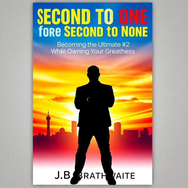 An inspiring book cover for 'Second to One before Second to None: Becoming the Ultimate #2 While Owning Your Greatness' by JB Brathwaite