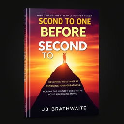 A motivational book cover for 'Second to One before Second to None: Becoming the Ultimate #2 While Owning Your Greatness' by JB Brathwaite