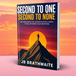 A motivational book cover for 'Second to One before Second to None: Becoming the Ultimate #2 While Owning Your Greatness' by JB Brathwaite