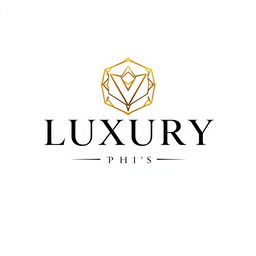 A sleek and sophisticated logo design for a luxury clothing brand, incorporating elegant typography and a stylish emblem