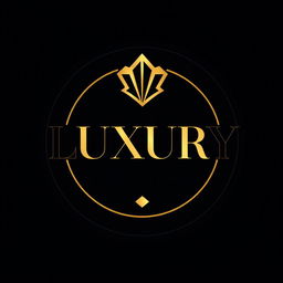 A sleek and sophisticated logo design for a luxury clothing brand, incorporating elegant typography and a stylish emblem