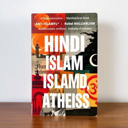 An engaging book cover that explores themes of Hindu nationalism, anti-Islam sentiment, and atheism