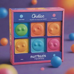 A dynamic and vibrant game box design featuring various mitotic phases portrayed by playful, animated cells in different stages of division. The cells are interactively smiling or engaged in fun activities, all represented in a radiant spectrum of colors.