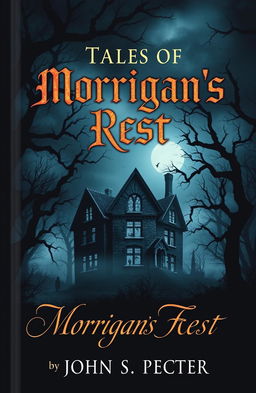 A chilling book cover for 'Tales of Morrigan’s Rest' by John S