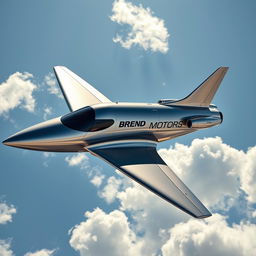 A sleek, modern jet featuring the name 'BREND MOTORS' prominently displayed on the body