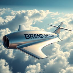 A sleek, modern jet featuring the name 'BREND MOTORS' prominently displayed on the body