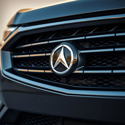 A close-up of a stylish SUV grill showcasing a modern and aggressive design