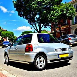 A classic 2001 Volkswagen Polo 6N2 GTI, showcasing its distinctive sporty design and features