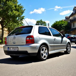 A classic 2001 Volkswagen Polo 6N2 GTI, showcasing its distinctive sporty design and features